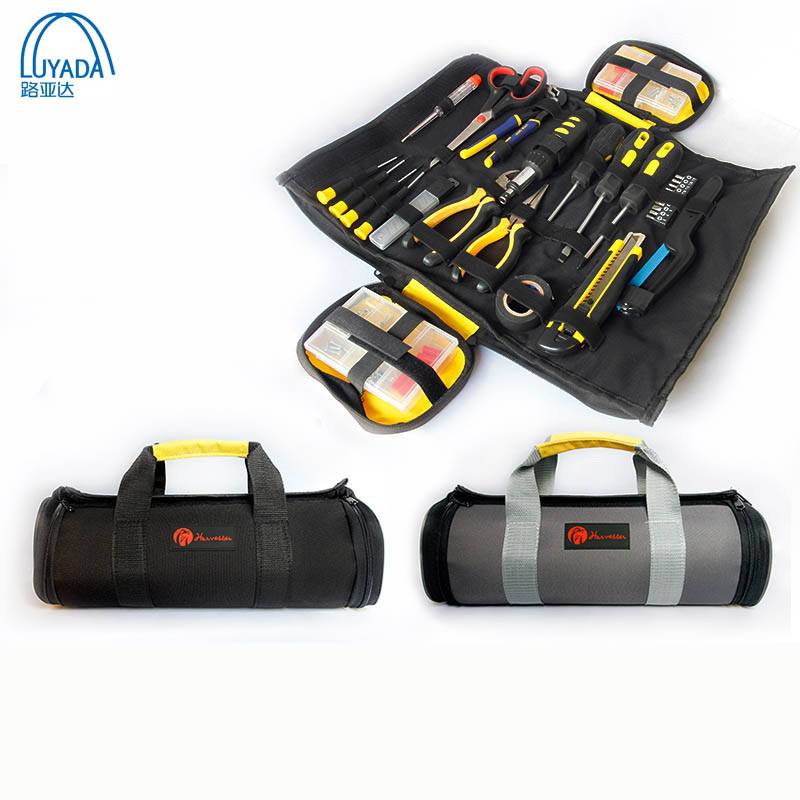 Multifunctional Canvas Tool Bag Roll Tool Repairing Oxford Rolling Utility New For Car And Home